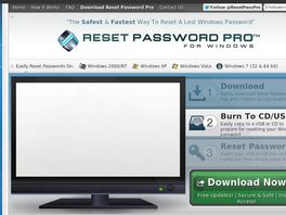 Go to: Reset Password Pro ~ Windows Password Resetter ~ Up To 90% Commission!