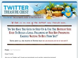 Go to: Twitter Traffic - The Big Twitter Follow Machine For Cash.