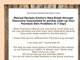 Go to: Psoriasis Free Forever, 75% Commission, High Converting Site!