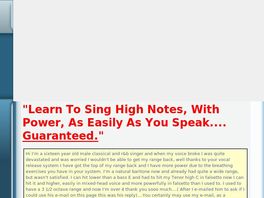 Go to: Singing Lessons