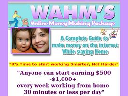 Go to: Wahms Online Money Making Package.