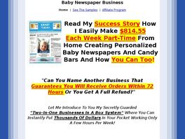 Go to: Personalized Baby Newspaper Business.