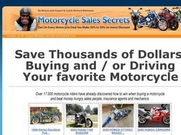 Go to: Motorcycle Sales Secrets - Any Mc Rider Can Save Thousands.