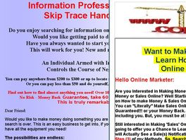 Go to: The Information Professional And Skip Trace Manual