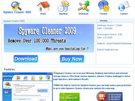 Go to: Spyware Cleaner 2009 3.00.