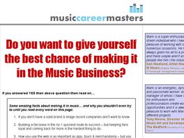 Go to: Music Career Masters
