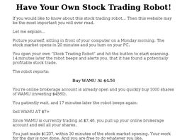 Go to: New** Day Trading Robot.