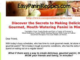 Go to: Easy Panini Recipes