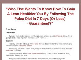 Go to: Paleo Diet Review