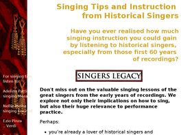 Go to: Singers Legacy.