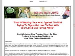 Go to: Coping with Adhd