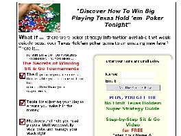 Go to: Secrets Of Winning Poker Tournaments.
