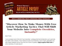 Go to: High Paying Article Marketing Package!
