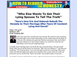 Go to: How To Restore The Honesty (new Video Sales Page