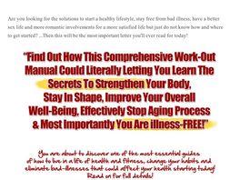 Go to: Exercise And Fitness E-book. Exercise And Fitness Complete Guide