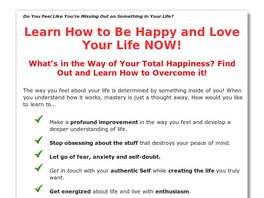 Go to: Be Happy Now Course