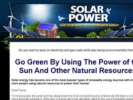 Go to: Solar Power: Save Your Money With Alternative Energy