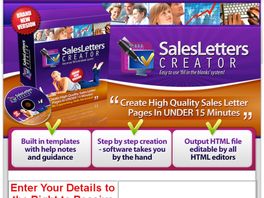 Go to: Sales Letter Creator