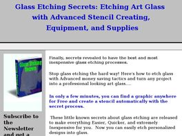 Go to: Glass Art: Etching For Craft Or Business- Sign Shop