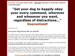 Go to: Easy Dog Training Guide.