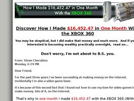 Go to: How I Made $16,452.47 With The Xbox 360.