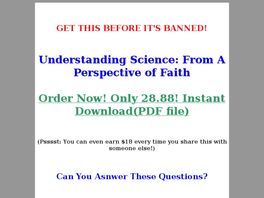 Go to: Understanding Science: From A Perspective Of Faith.