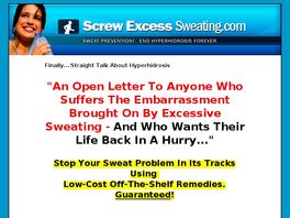 Go to: Screw Excess Sweating! 75% Commissions, PPC Keyword Tracking.