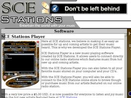 Go to: Sce Stations Player.