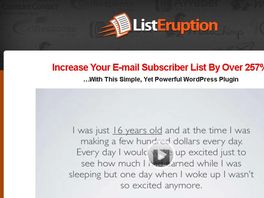 Go to: List Eruption: Increase Your Subscribers By 257%!
