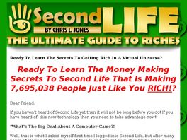Go to: Second Life Riches Guide - Awesome Niche! - Be A Google Assassin