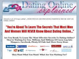 Go to: Dating Online Explained - Learn The Secrets To Online Dating.