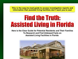 Go to: Baby Boomers & Families: The Dirt On Senior Facilities In Florida!