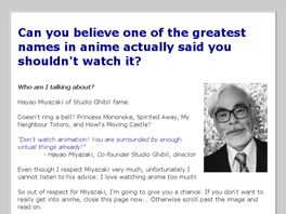 Go to: New Guide To Anime: Welcome To The Wonderful World Of Anime: 75%/sale.