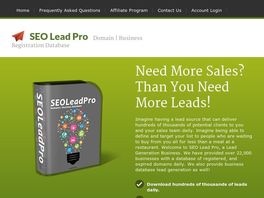 Go to: Seoleadpro - Registered & Expired Domain Database