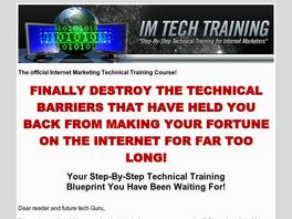 Go to: Internet Marketing Tech Basics Training Course