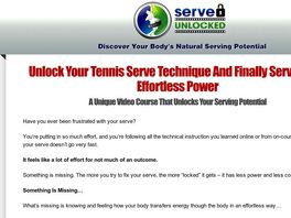 Go to: Tennis Serve Video Instructional Course