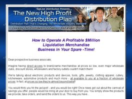 Go to: Shocking New High Profit Distribution Plan!/you Earn $25.00 Per Sale!