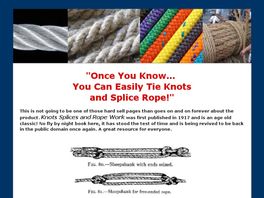 Go to: Knots, Splices And Rope Work.