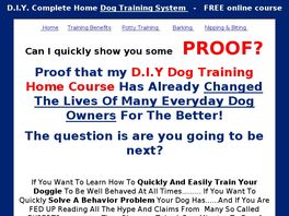 Go to: Do It Yourself-complete Dog Training Program. Upgraded.