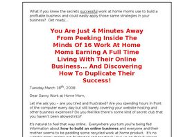 Go to: Full Time Work At Home Moms