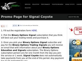 Go to: Signal Coyote Trading Service And Education