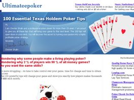 Go to: 100 Essential Texas Holdem Poker Tips. Get the right mindset