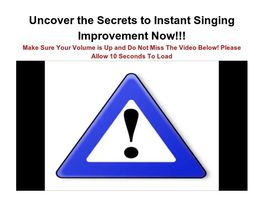 Go to: Singing With Confidence - Improve Your Singing Fast & Easy Course