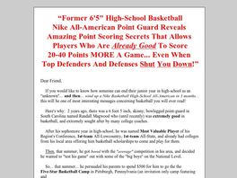 Go to: Randall Magwood's 25 Points Per Game Basketball Secrets