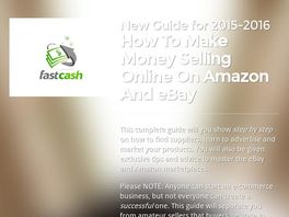Go to: Complete E-commerce Guide To Making Money On Amazon And eBay<sup>®</sup>
