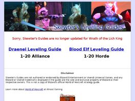 Go to: Skewter's Leveling Guides