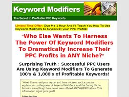 Go to: Keyword Modifiers - The Secret to Profitable PPC Keywords