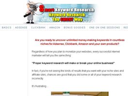 Go to: Smart Keyword Research - Over The Shoulder Video Course