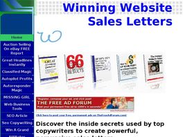 Go to: Winning Website Sales Letters.