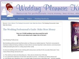 Go to: Wedding Professional's Guide: Make More Money